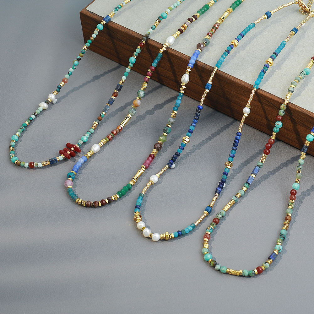Classic Series Retro Beads Natural Stones Women's Necklaces Sets Picture2