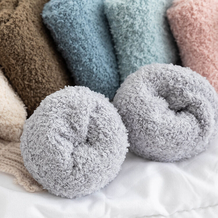 Chaussettes Mi-Mollet Basiques À Cœur, Couleur Unie, Légèrement Rebondissantes, Pour Femmes Image3