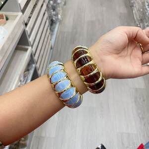 Punkkleurige, Geometrische Acryl Kralenarmbanden Voor Dames h5 Afbeelding2