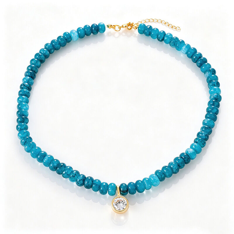 Collares De Cuentas Para Mujer De La Serie Romántica Daily Beads Circle Con Piedras Naturales Y Color Dorado. 