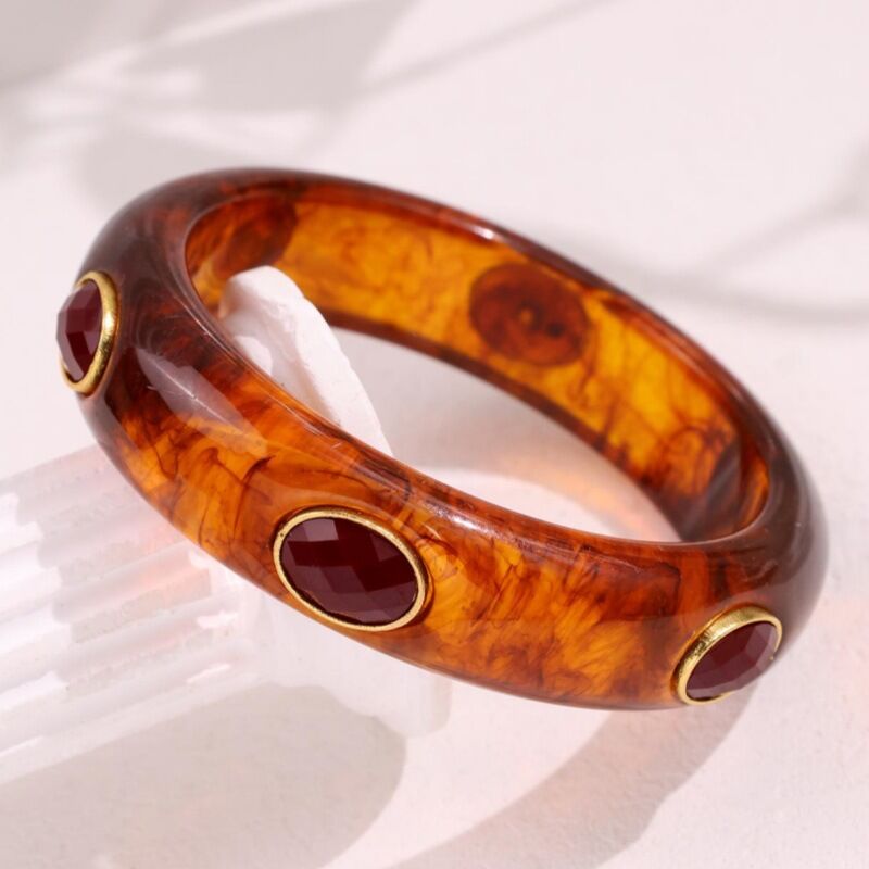 Geometric Shape Resin Women's Bangles h5 