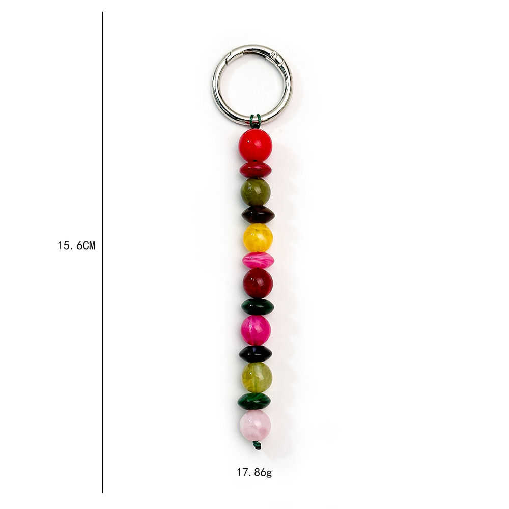 Simple Series Casual Beads Mixed Color Resin Bag Charms