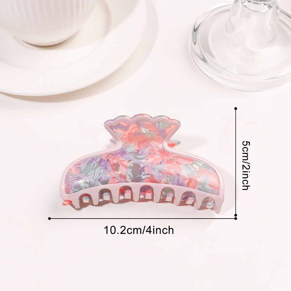 Simple Series Daily Leopard Print Mixed Color Gradient Color Acrylic Hair Claws