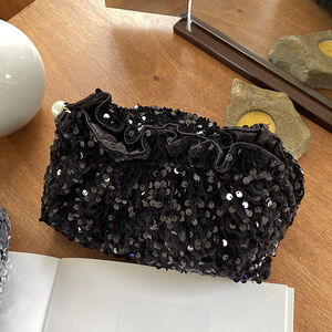 Simple Series Elegant Solid Color Polyester Makeup Bags h5