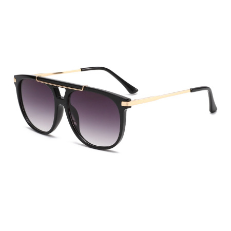 Simple Series Retro Unisex-Sonnenbrille in Unifarben mit Farbverlauf
