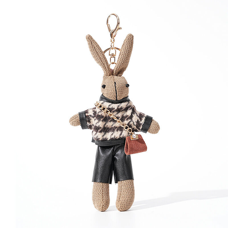 Simple Series Cute Plaid Fabric Bag Charms