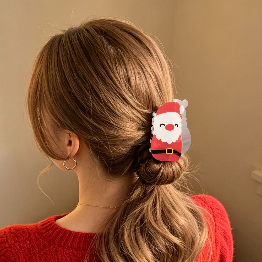 Simple Series Cute Animal Cartoon Christmas Mixed Color Acrylic Hair Claws Picture3