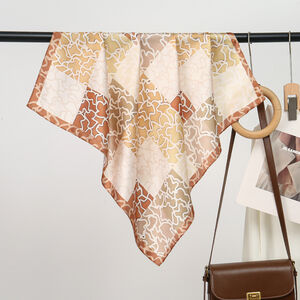 Simple Series Casual Irregular Shape Mixed Color Geometric Shape Imitation Silk Summer Scarves h5 Picture2