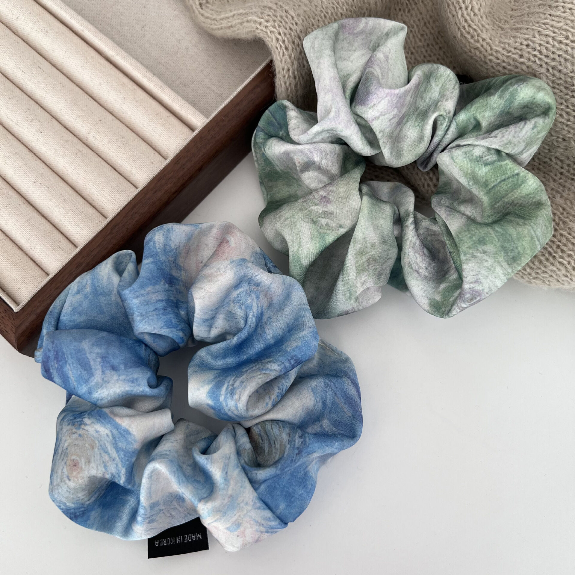 Simple Series Daily Mixed Color Gradient Color Fabric Scrunchies 2