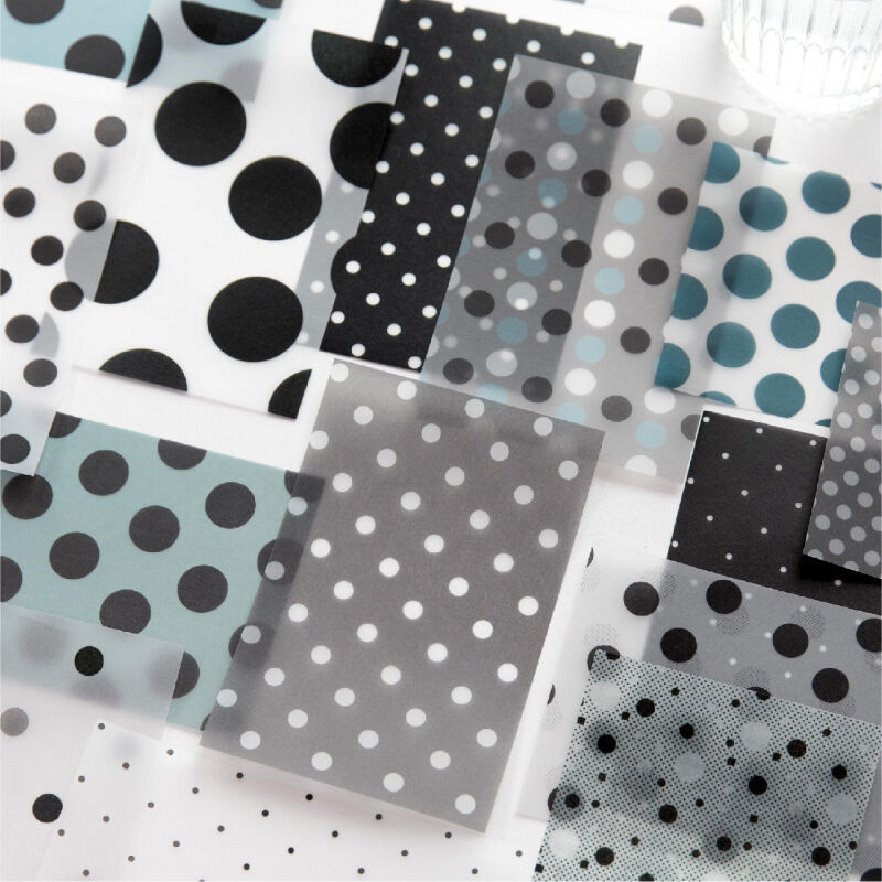 Simple Series Daily Paper Polka Dots Mixed Color Journal Material Papers Picture4