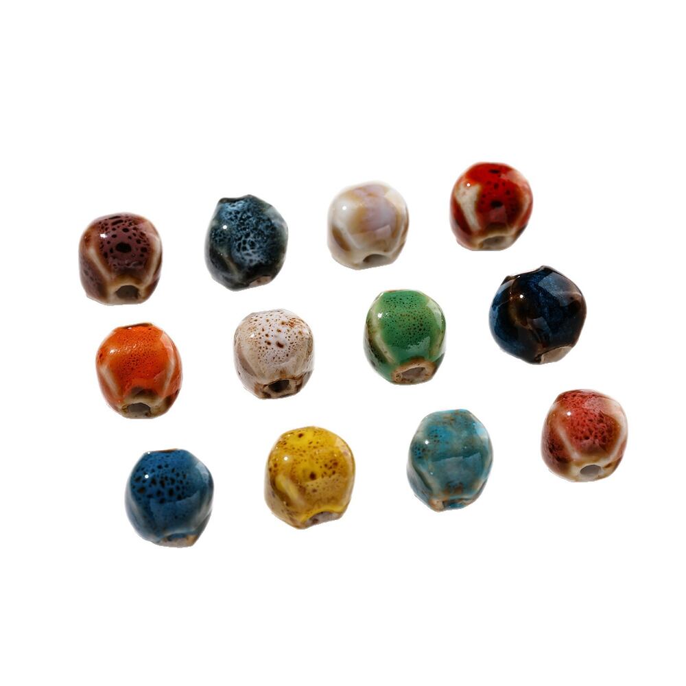 Simple Series Diy Irregular Shape Gradient Color Ceramics Beads h5Picture4
