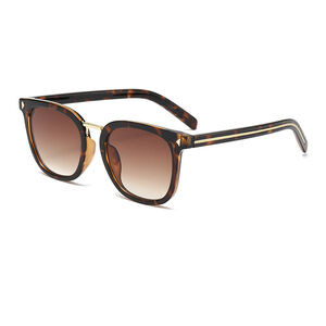 Simple Series Daily Solid Color Leopard Print Gradient Color Unisex Sunglasses h5 Picture2