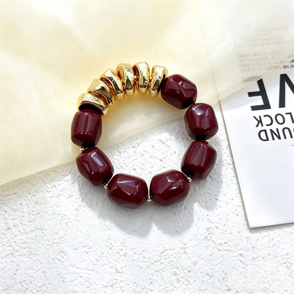 Retro Beads Acrylic Women's Beaded Bracelets Picture2