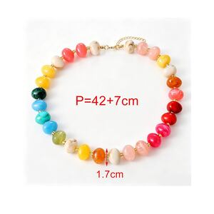 Romantic Series Daily Beads Resin Women's Beaded Necklaces h5 Picture4