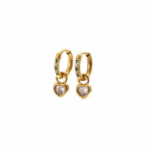 Orecchini A Cerchio Da Donna Di Lusso, Eleganti, In Acciaio Inossidabile Color Oro, Impermeabili. h5 Immagine4