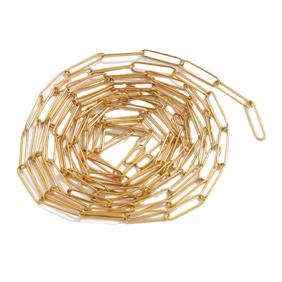 Kette Aus Wasserdichtem Edelstahl In Goldfarbe (Meterware) 2