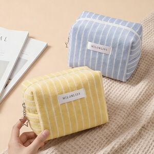 Bolsas De Maquillaje De Poliéster Simple Series Daily Stripe h5 Imagen3