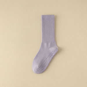 Slight Bounce Sporty Solid Color Yoga Mid-Calf Socks h5