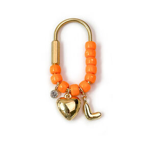 Simple Series Daily Letter Heart Beads Resin Bag Charms h5