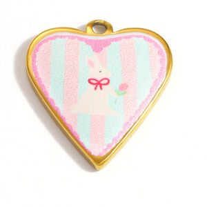 Romantic Series Diy Letter Heart Rectangle Ellipse Shape Stainless Steel Waterproof Women's Pendants h5 Picture3