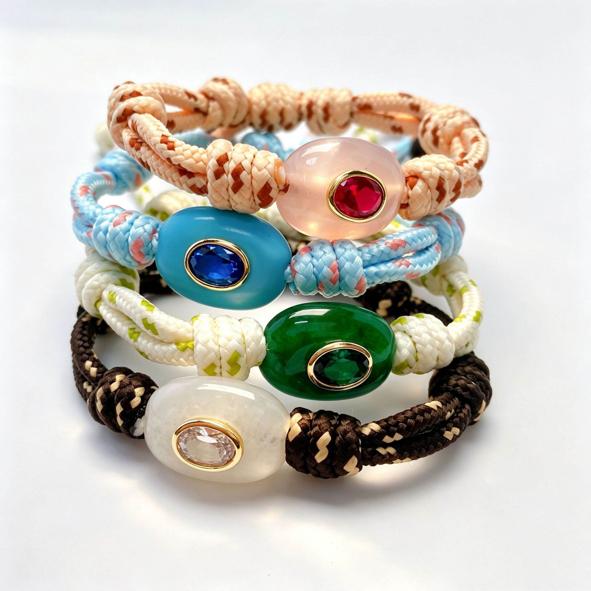 Ethnic Series Retro Twist Geometric Shape Rope Women's Braided Bracelets