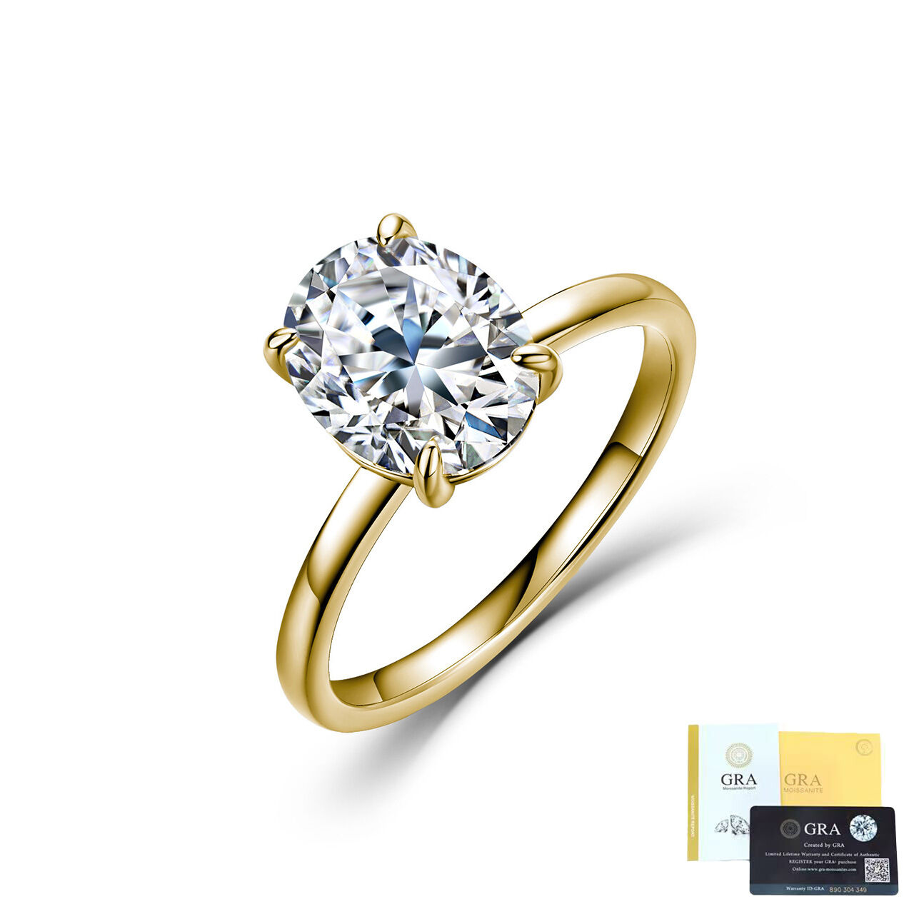 Goudkleur/Ringmaat 6/3 Carats Afbeelding5