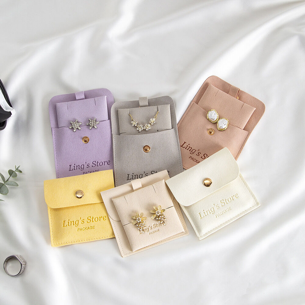 Solid Color Suede Jewelry Bags h5Picture3