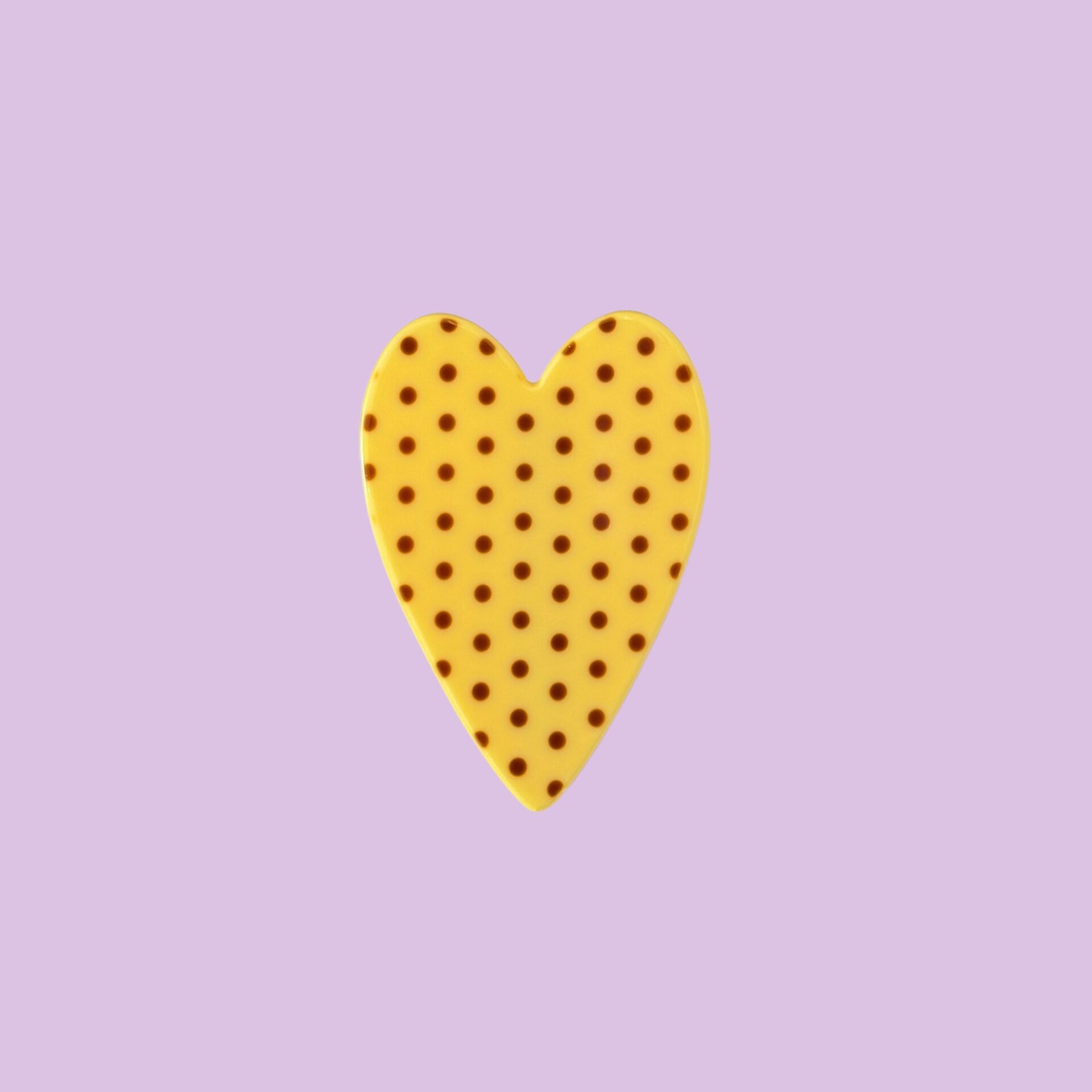 Simple Series Dagelijkse Hart Polka Dots Haarclips Van Acetaat, Unisex h5 