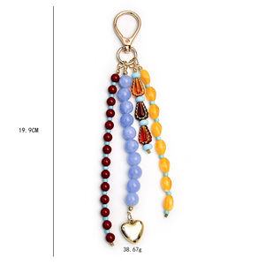 Ethnic Series Casual Droplet Beads Mixed Color Resin Bag Charms h5