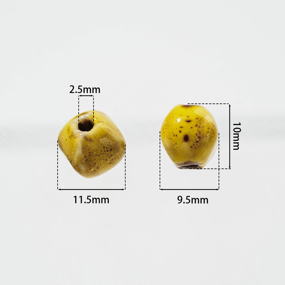 Simple Series Diy Irregular Shape Gradient Color Ceramics Beads h5Picture5