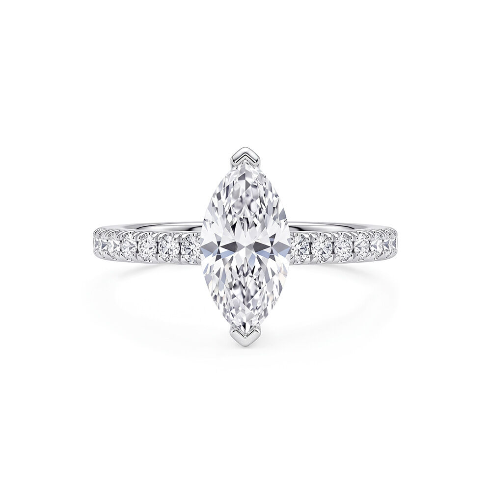 Luxurious Series Daily Irregular Shape 925 Sterling Silver Color Rhodium Plating  Women's Moissanite Rings Picture4