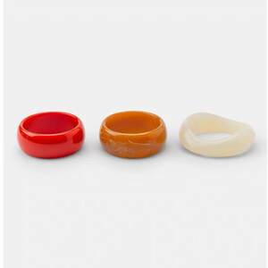 Brazaletes De Resina De Color Liso Para Mujer h5 Imagen4
