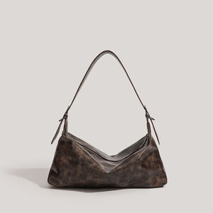 Casual Style Metal Hardware Solid Color Premium Quality Pu Women's East-West Shoulder Bags h5 Picture2