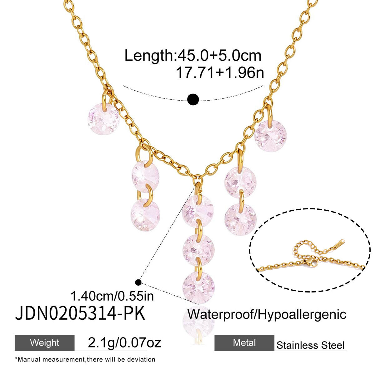 Collares Colgantes De Lujo Para Mujer, Elegantes, Con Borlas, De Acero Inoxidable, Resistentes Al Agua Y Color Dorado. 