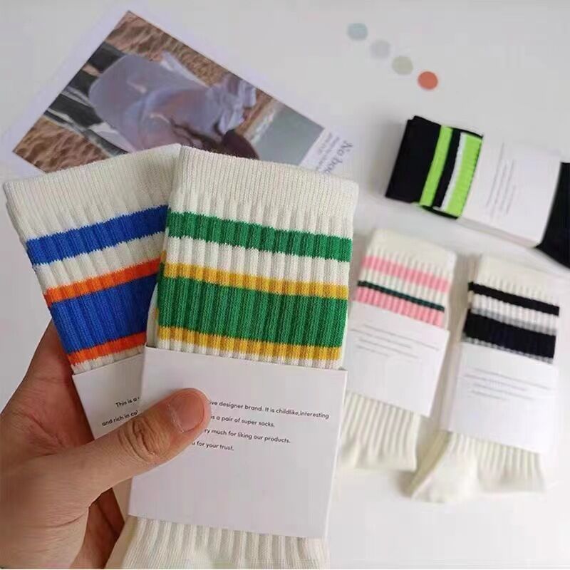 Chaussettes Mi-Mollet À Rayures Basiques High Bounce Color Clash h5Image2