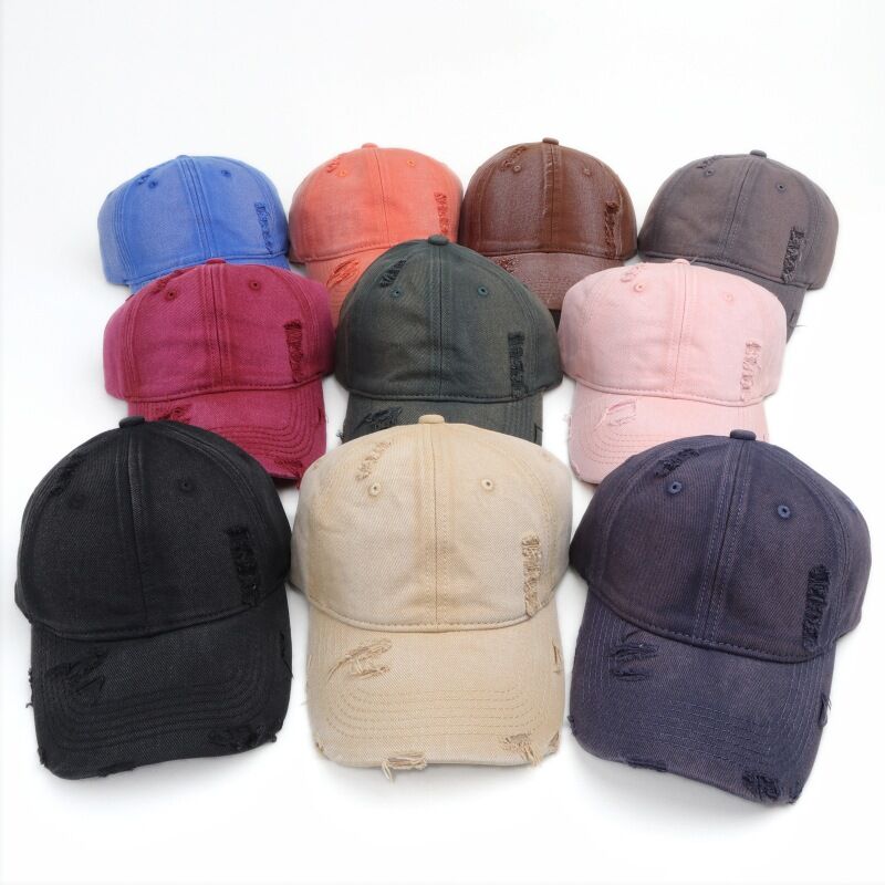 Simple Series Casual Solid Color Gradient Color Cotton Baseball Cap h5Picture2