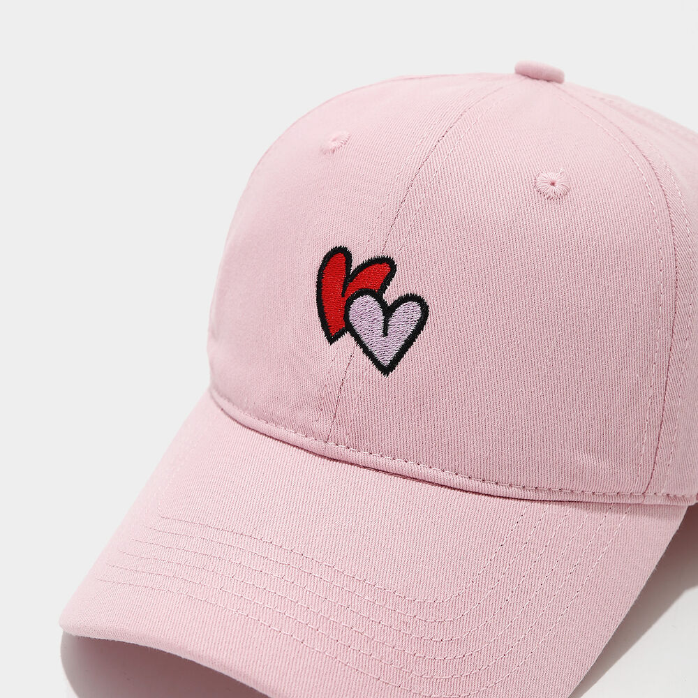 Simple Series Casual Heart Solid Color Cotton Baseball Cap h5Picture3