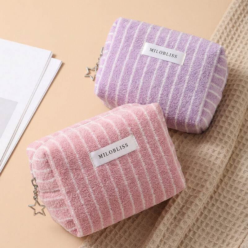 Bolsas De Maquillaje De Poliéster Simple Series Daily Stripe h5Imagen2