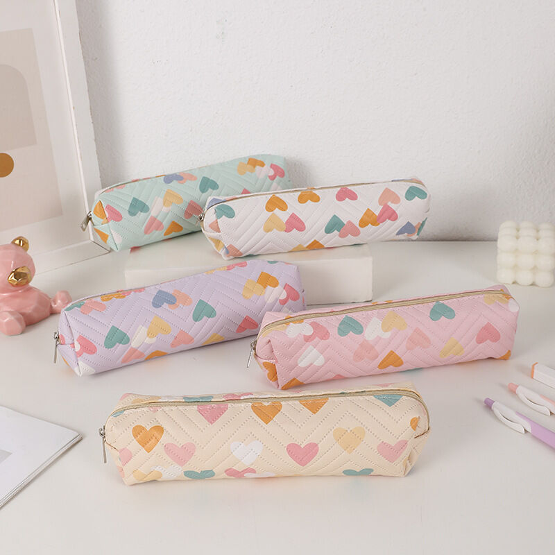 Simple Series Sweet Pu Herz Stifteetuis In Verschiedenen Farben
