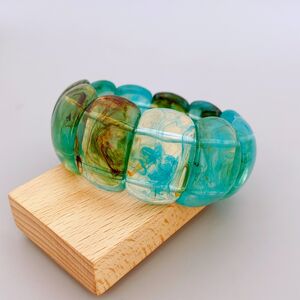 Retro Geometric Shape Resin Women's Beaded Bracelets h5 Picture3