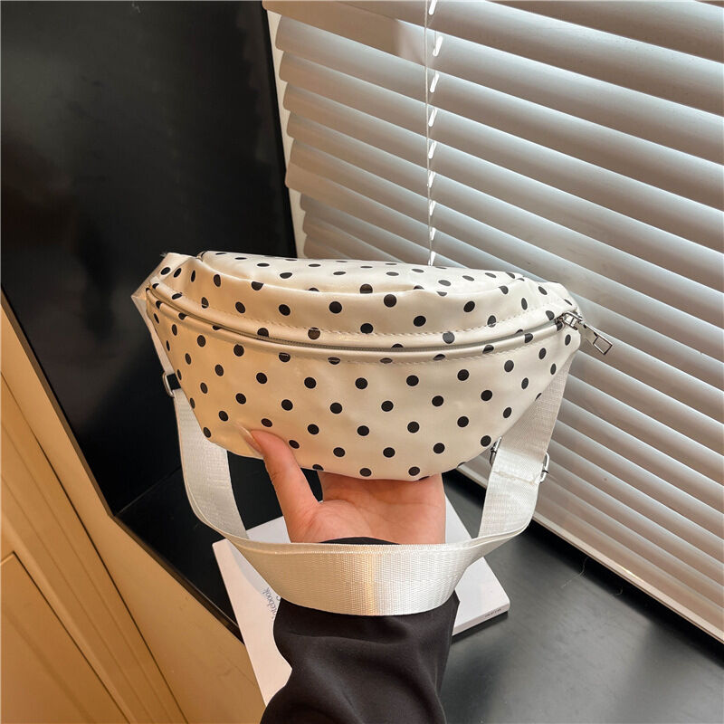 Casual Style Printed Solid Color Polka Dots Premium Quality Pu Women's East-West Fanny Packs & Belt Bags