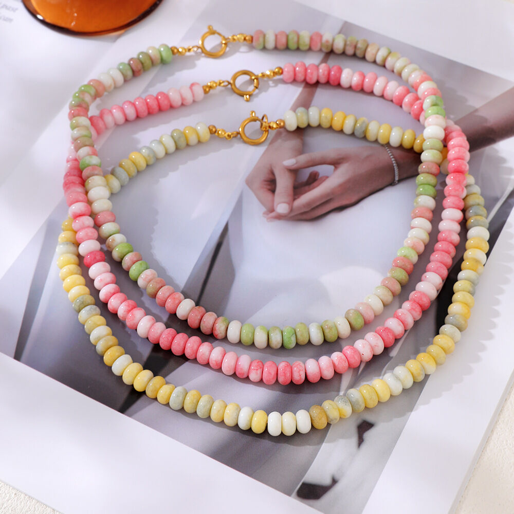 Romantic Series Sweet Beads Natural Stones Women's Beaded Necklaces h5 Picture4