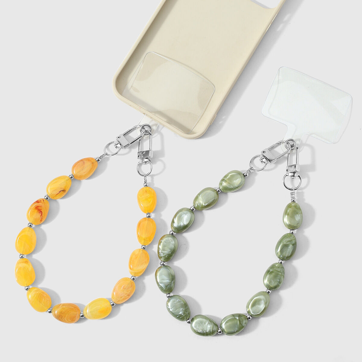 Collana Per Cellulare In Lega Con Perline A Tinta Unita Della Serie Simple Immagine4