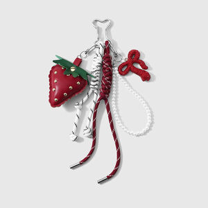 Simple Series Daily Bow Knot Star Strawberry Braided Rope Bag Charms h5