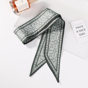 Simple Series Daily Solid Color Paisley Pattern Polyester Summer Scarves h5