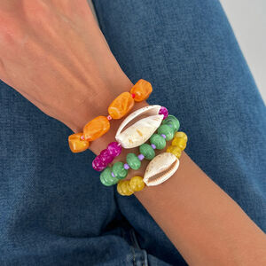 Harzperlen-Muschel-Armbandsets Für Damen h5 Bild4