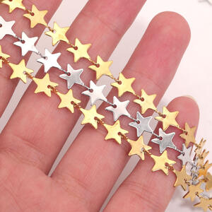 Star Stainless Steel Waterproof Gold Color Stringing Materials h5 Picture4