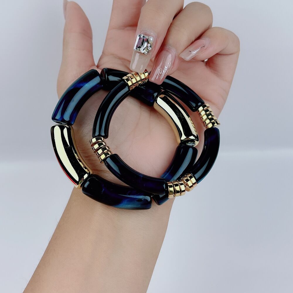 Retro Armbandensets Van Hars Met Kleurverloop Voor Dames (Ccb)
