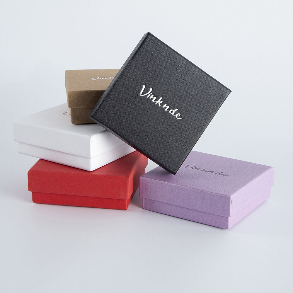 Solid Color Paper Jewelry Boxes