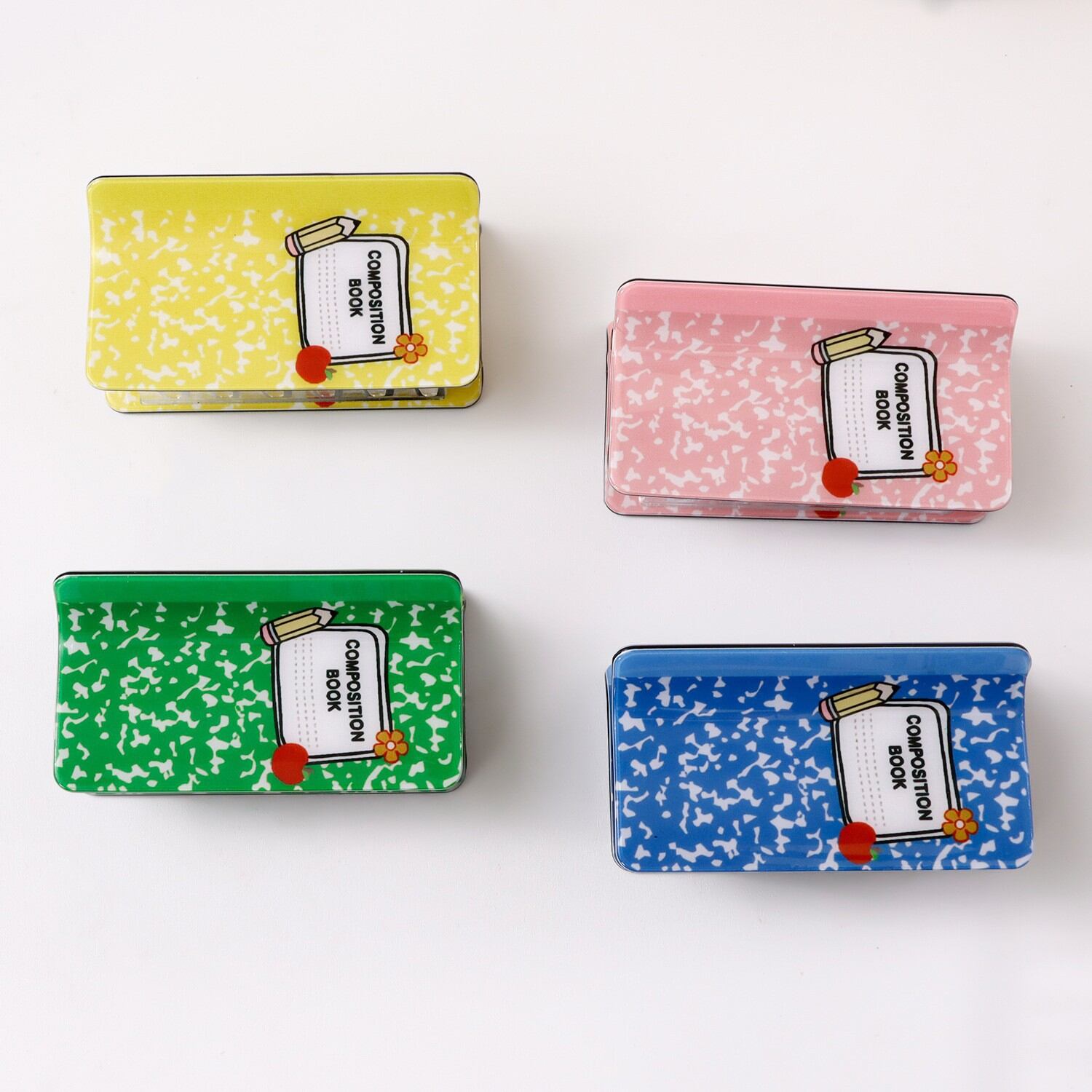 Garras Para El Cabello De Pvc De La Serie Simple Casual Letter Solid Color Cartoon h5 Imagen3